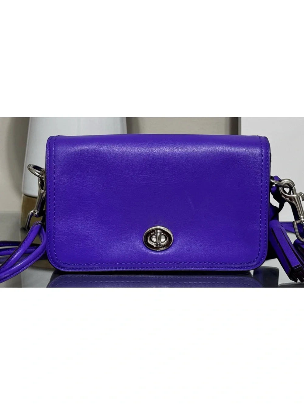 COACH Legacy Penny Crossbody Bag – ULTRAVIOLET PURPLE – Style 19914